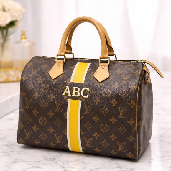 Louis Vuitton Handbags - Authentic Louis Vuitton Speedy 30 Monogram Custom Stripe/Luxury Designer Handbag